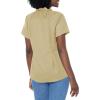 Dickies Womens Short-Sleeve Work Shirt(Khaki)