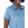 Dickies Womens Short-Sleeve Work Shirt(Light Blue)