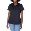 Dickies Womens Short-Sleeve Work Shirt(Dark Navy V1)