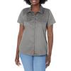 Dickies Womens Short-Sleeve Work Shirt(Gray)