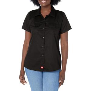 Dickies Womens Short-Sleeve Work Shirt(Black)