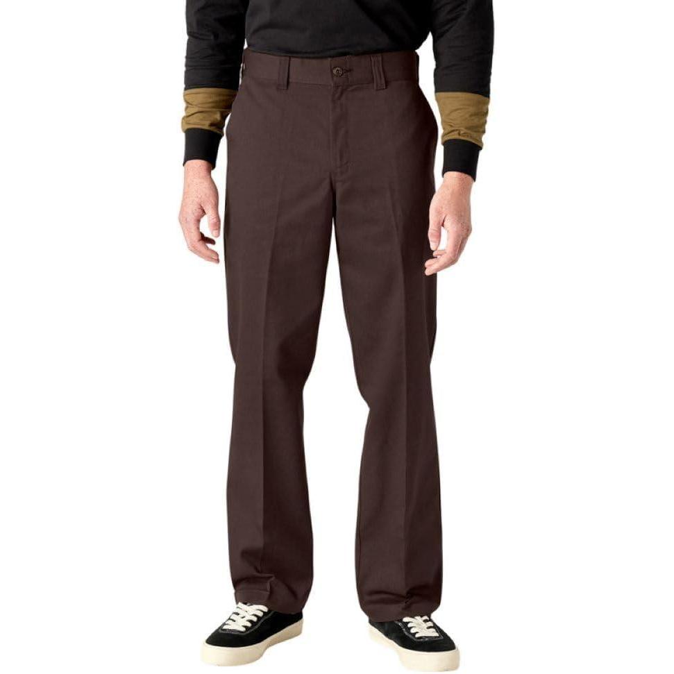 image:imageDickies Mens Skateboarding Regular Fit Twill PantsChocolate Brown
