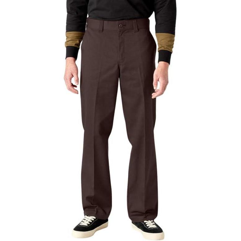 image:imageDickies Mens Skateboarding Regular Fit Twill PantsChocolate Brown V2