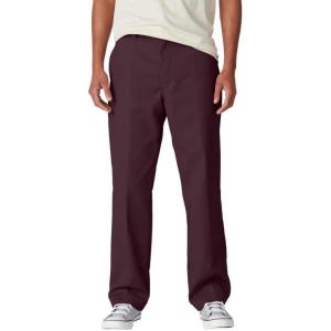 Dickies Men’s Skateboarding Regular Fit Twill Pants(Maroon)