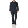Dickies Men’s Deluxe Long Sleeve Coveralls – 7.5 oz Twill Mechanic Jumpsuit with Zipper Front Industrial Uniform Fit(Black)