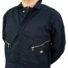 Dickies Men’s Deluxe Long Sleeve Coveralls – 7.5 oz Twill Mechanic Jumpsuit with Zipper Front Industrial Uniform Fit(Black V1)