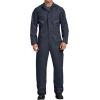 Dickies Men’s Deluxe Long Sleeve Coveralls – 7.5 oz Twill Mechanic Jumpsuit with Zipper Front Industrial Uniform Fit(Dark Navy V1)