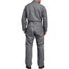 Dickies Men’s Deluxe Long Sleeve Coveralls – 7.5 oz Twill Mechanic Jumpsuit with Zipper Front Industrial Uniform Fit(Gray)