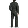 Dickies Men’s Deluxe Long Sleeve Coveralls – 7.5 oz Twill Mechanic Jumpsuit with Zipper Front Industrial Uniform Fit(Olive Green V1)