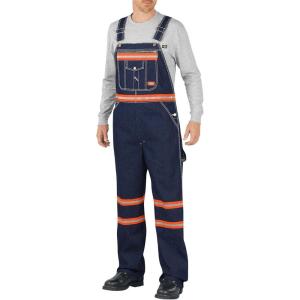 Dickies Men’s Enhanced Visibility Bib Overall Non-Ansi(Indigo Blue)