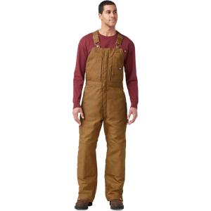 Dickies Men’s Premium Insulated Duck Bib All(Brown Duck)