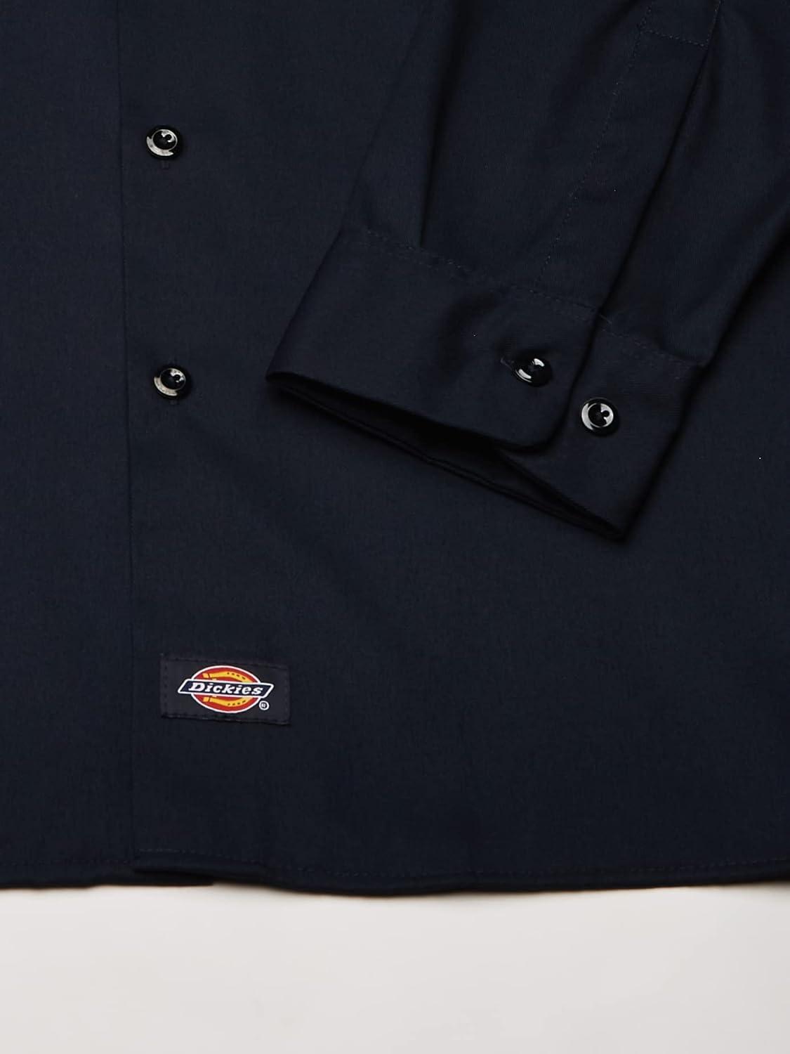 image:imageDickies Mens Long Sleeve Flex Twill Work ShirtDark Navy