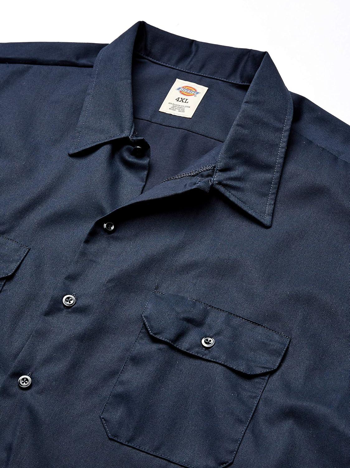 image:imageDickies Mens Long Sleeve Flex Twill Work ShirtDark Navy