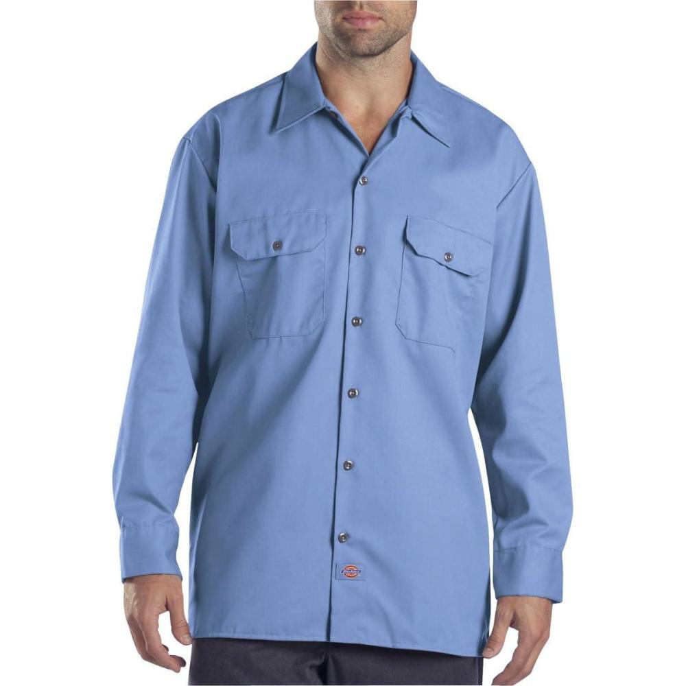 image:imageDickies Mens Long Sleeve Flex Twill Work ShirtGulf Blue