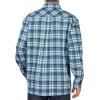 Dickies Men’s Big Flame-Resistant Long Sleeve Plaid Shirt Big(White/Grape Leaf Plaid)