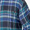 Dickies Mens L/S Flex Flannel Shirt(Dark Denim)