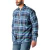 Dickies Mens L/S Flex Flannel Shirt(Dark Denim)
