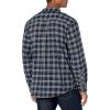 Dickies Mens L/S Flex Flannel Shirt(Ink Navy/Chocolate Brown/Clear Blue Unbalanced)