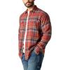 Dickies Mens L/S Flex Flannel Shirt(Red)