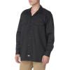 Dickies Mens Long Sleeve Flex Twill Work Shirt(Black V1)