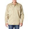 Dickies Mens Long Sleeve Flex Twill Work Shirt(Desert Sand V1)
