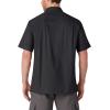 Dickies Mens Short Sleeve Ripstop Work Shirt(Rinsed Black)