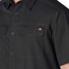 Dickies Mens Short Sleeve Ripstop Work Shirt(Rinsed Black)