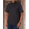 Dickies Mens Short Sleeve Ripstop Work Shirt(Rinsed Black)