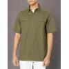 Dickies Mens Short Sleeve Ripstop Work Shirt(Rinsed Military Green)