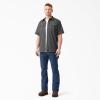 Dickies Mens Short Sleeve Ripstop Work Shirt(Rinsed Slate)