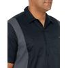 Dickies Men’s Short-Sleeve Two-Tone Work Shirt(Black/Charcoal V1)