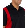 Dickies Men’s Short-Sleeve Two-Tone Work Shirt(Black/English Red V1)