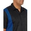 Dickies Men’s Short-Sleeve Two-Tone Work Shirt(Black/Royal Blue V1)