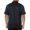 Dickies Men’s Short-Sleeve Two-Tone Work Shirt(Black/Royal Blue V1)