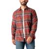 Dickies Mens L/S Flex Flannel Shirt(Red Ochre)
