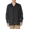 Dickies Mens Long Sleeve Flex Twill Work Shirt(Black V1)