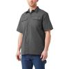 Dickies Mens Short Sleeve Ripstop Work Shirt(Rinsed Slate)