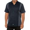 Dickies Men’s Short-Sleeve Two-Tone Work Shirt(Black/Charcoal V1)