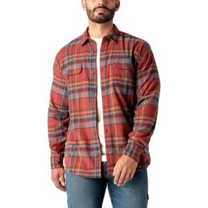 Dickies Mens L/S Flex Flannel Shirt(Red Ochre)