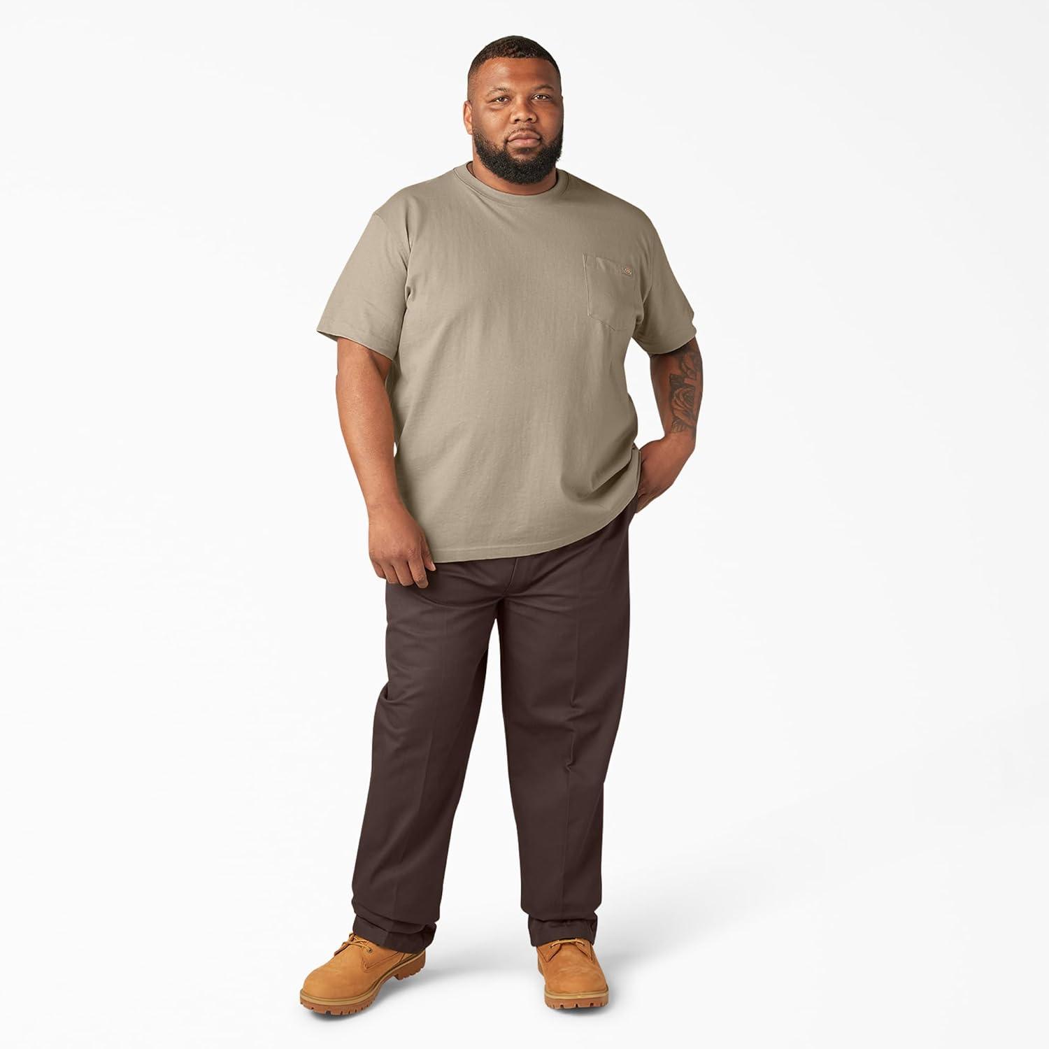 image:imageDickies Mens Big amp Tall Heavyweight Crew Neck Short Sleeve Tee BigTallDesert Sand