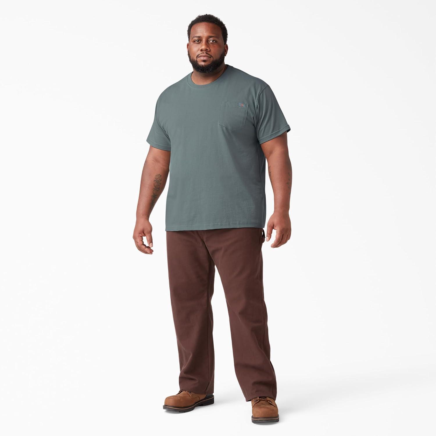 image:imageDickies Mens Big amp Tall Heavyweight Crew Neck Short Sleeve Tee BigTallSmoke Blue