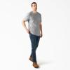 Dickies Men’s Big & Tall Heavyweight Crew Neck Short Sleeve Tee Big-Tall(Ash Gray)
