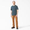 Dickies Men’s Big & Tall Heavyweight Crew Neck Short Sleeve Tee Big-Tall(Baltic Blue Heather)