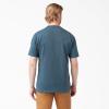 Dickies Men’s Big & Tall Heavyweight Crew Neck Short Sleeve Tee Big-Tall(Baltic Blue Heather)