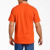 Dickies Men’s Big & Tall Heavyweight Crew Neck Short Sleeve Tee Big-Tall(Bright Orange)