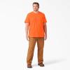 Dickies Men’s Big & Tall Heavyweight Crew Neck Short Sleeve Tee Big-Tall(Bright Orange)
