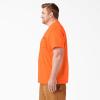 Dickies Men’s Big & Tall Heavyweight Crew Neck Short Sleeve Tee Big-Tall(Bright Orange)