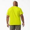 Dickies Men’s Big & Tall Heavyweight Crew Neck Short Sleeve Tee Big-Tall(Bright Yellow)