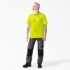 Dickies Men’s Big & Tall Heavyweight Crew Neck Short Sleeve Tee Big-Tall(Bright Yellow)