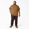 Dickies Men’s Big & Tall Heavyweight Crew Neck Short Sleeve Tee Big-Tall(Brown Duck)